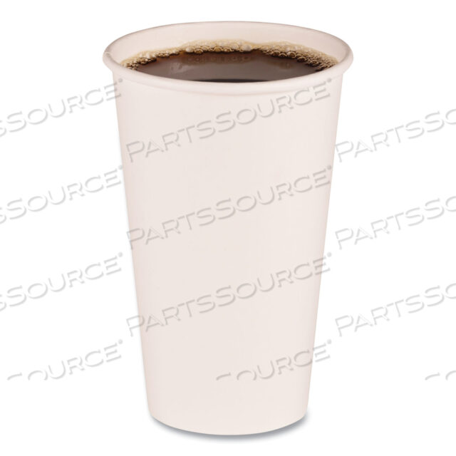 OEM#: WHT16HCUPPAPER ЧАШКИ ДЛЯ ГОРЯЧИХ СТАКАНЧИКОВ, 16 УНЦИЙ, БЕЛЫЕ, 20 ЧАШЕК/ПАКЕТ, 50 ЧАШЕК/КОРОБКА от Boardwalk