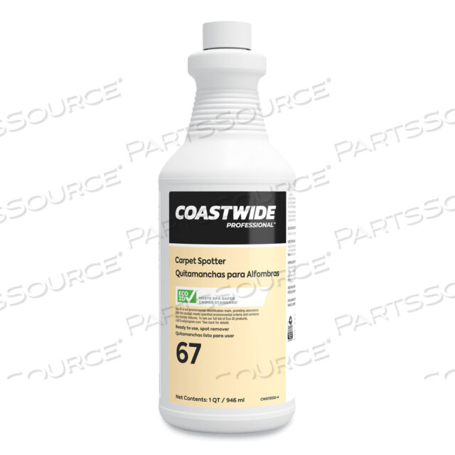 OEM#: CW670032-ACARPET SPOTTER 67, CITRUS SCENT, 32 OZ BOTTLE, 6/CARTON by Coastwide Professional