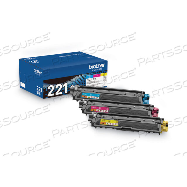 OEM#: TN2213PKTN221 CMY- BROTHER ОРИГИНАЛЬНЫЙ ТОНЕР СТАНДАРТНОЙ РЕЗЕРВНОСТИ MULTI-PACK TN221- ВКЛЮЧАЕТ ОДИН ТОНЕР C от Brother
