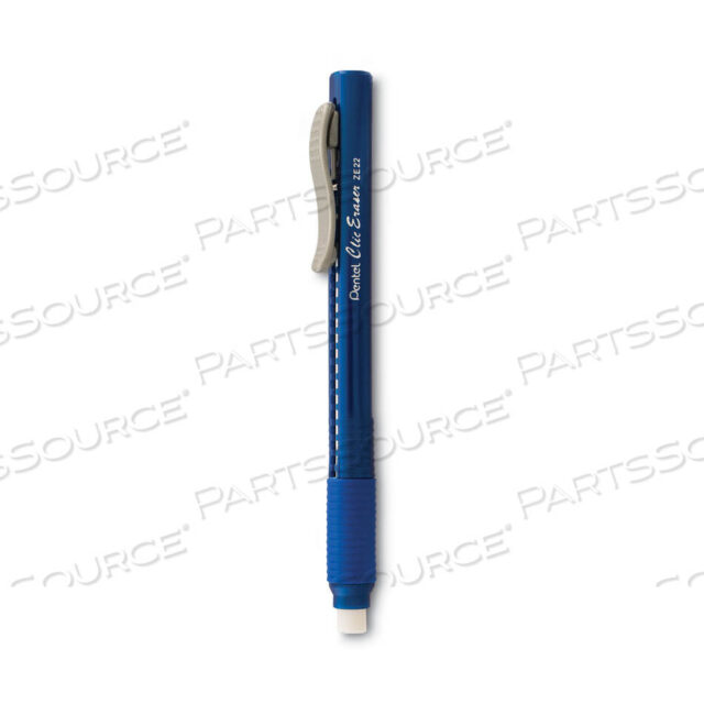 OEM#: ZE22CCLIC ERASER GRIP ERASER, FOR PENCIL MARKS, WHITE ERASER, BLUE BARREL by Pentel of America
