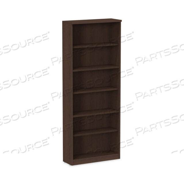 OEM#: ALEVA638232ESALERA VALENCIA SERIES КНИЖНЫЙ ШКАФ, ШЕСТЬ ПОЛОК, 31,75 Ш X 14 Г X 80,25 В, ESPRESSO от Alera