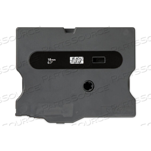 OEM#: TX1411TX ЛЕНТА КАРТРИДЖ ДЛЯ PT-8000, PT-PC, PT-30/35, 0,7 X 50 ФУТОВ, ЧЕРНЫЙ НА ПРОЗРАЧНОМ от Brother