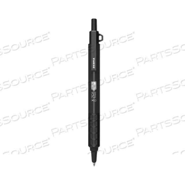 OEM#: 29811X-701 ШАРИКОВАЯ РУЧКА, ВЫДВИЖНАЯ, ТОНКАЯ 0,7 ММ, ЧЕРНЫЕ ЧЕРНИЛА, ЧЕРНЫЙ КОРПУС от Zebra Pen Corporation