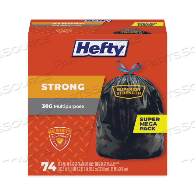 OEM#: E8-5274СВЕРХПРОЧНЫЕ ВЫСОКИЕ КУХОННЫЕ И МУСОРНЫЕ МЕШКИ, 30 ГАЛЛОНОВ, 1,1 МИЛ, 30 X 33, ЧЕРНЫЕ, 222/КОРОБКА от Hefty