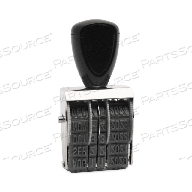 OEM#: RD015РЕЗИНОВЫЙ ДАТЕРМИНАЛЬНЫЙ ШТАМП, ОБЫЧНЫЙ, РАЗМЕР ШРИФТА: 1 1/2, ВЫСОТА ОТТАЛКИВАНИЯ: 0,16, ЧЕТЫРЕ ПОЛОСИ от Trodat
