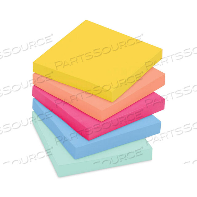 OEM#: 7100269497NOTE PADS IN SUMMER JOY COLLECTION COLORS, 3 X 3, SUMMER JOY COLLECTION COLORS, 90 SHEETS/PAD, 5 PADS/PACK by 3M Consumer