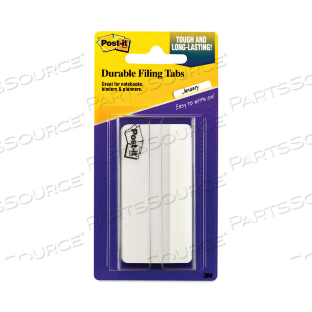 OEM#: 686F-50WH3INSOLID COLOR TABS, 1/3-CUT, WHITE, 3 WIDE, 50/PACK by 3M Consumer
