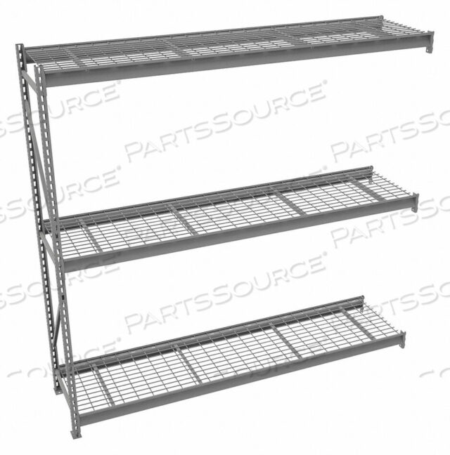 OEM#: 6940BULK RACK ADD-ON 96 H 96 W 24 D GRAY by Tennsco Corp.