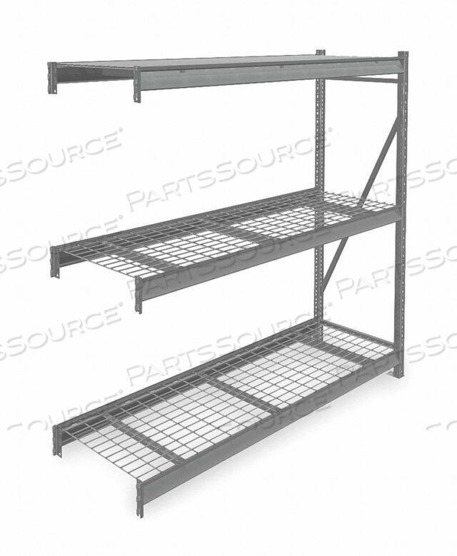 OEM#: 6940BULK RACK ADD-ON 72 H 72 W 24 D GRAY by Tennsco Corp.