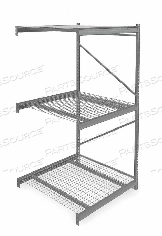 OEM#: 6940BULK RACK ADD-ON 96 H 48 W 48 D GRAY by Tennsco Corp.