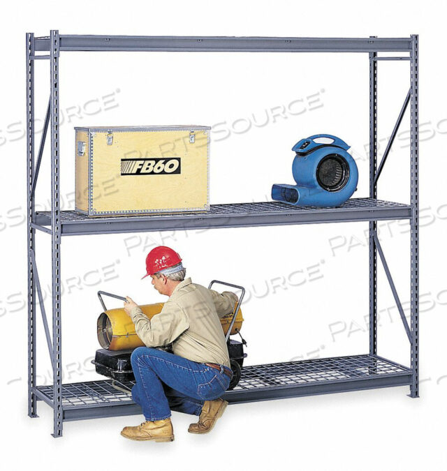 OEM#: 6940BULK RACK STARTER 120 H 60 W 48 D GRAY by Tennsco Corp.