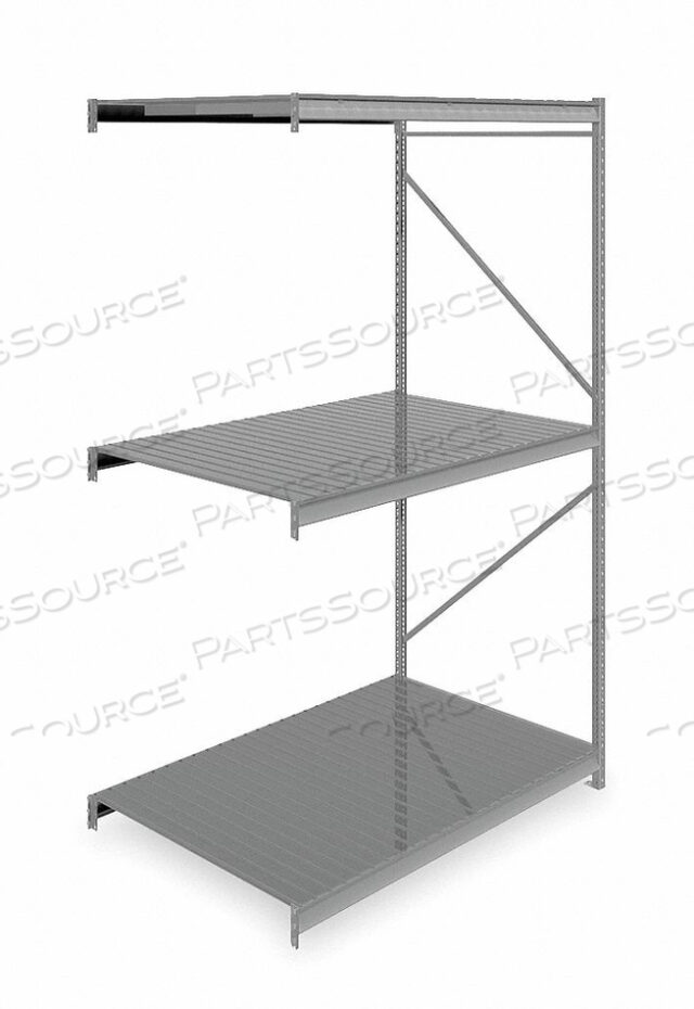 OEM#: 6940BULK RACK ADD-ON 120 H 72 W 48 D GRAY by Tennsco Corp.