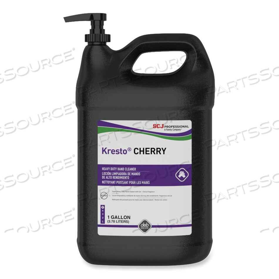 OEM#: KCH1GKRESTO CHERRY HEAVY DUTY HAND CLEANER, КАРТРИДЖ ДЛЯ РУЧНОЙ ОЧИСТКИ, АРОМАТ ВИШНИ, БУТЫЛКА-ПОМПА ОБЪЕМОМ 1 ГАЛЛОН, 4 ШТ./КОРОБКА от SC Johnson