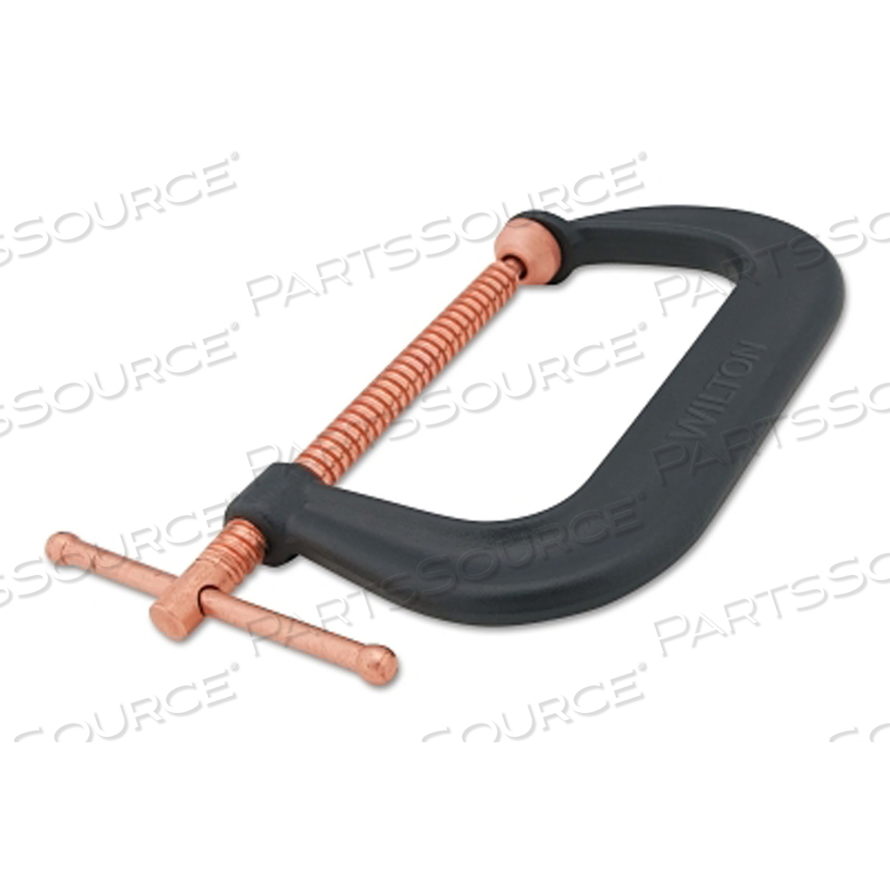 OEM#: 14257SPARK-DUTY 400P/400CS HI-VIS C-CLAMP, скользящий штифт, глубина горловины 4-1/8 дюйма, серый, отверстие от 0 до 6-1/16 дюйма от Wilton/ Walter Meier Manufacturing Americas