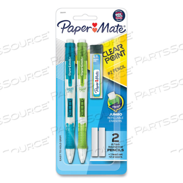 OEM#: 56047PPМЕХАНИЧЕСКИЙ КАРАНДАШ С ПРОЗРАЧНОЙ КОНЧИНОЙ, 0,7 ММ, HB (#2.5), ЧЕРНЫЙ ГРАФИК, СЛУЧАЙНЫЕ ЦВЕТА КОРПУСА, 2 ШТ. В УПАКОВКЕ от Paper Mate