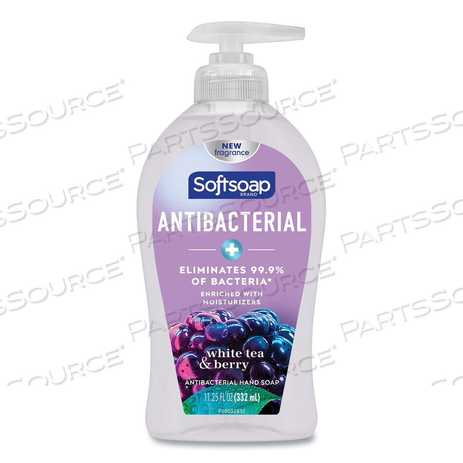 OEM#: US03574AАНТИБАКТЕРИАЛЬНОЕ МЫЛО ДЛЯ РУК, СМЕШЬ БЕЛОГО ЧАЯ И ЯГОД, БУТЫЛКА-ПОПКА ОБЪЕМОМ 11,25 УНЦИЙ, 6 ШТУК В КОРОБКЕ от Softsoap