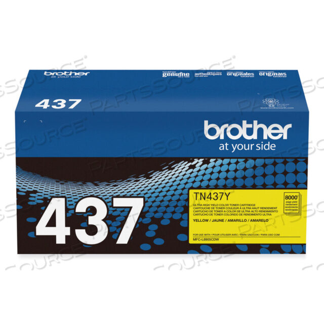 OEM#: TN437YTN437Y СВЕРХВЫСОКОЕМКИЙ ТОНЕР, РЕСУРС 8000 СТРАНИЦ, ЖЕЛТЫЙ от Brother