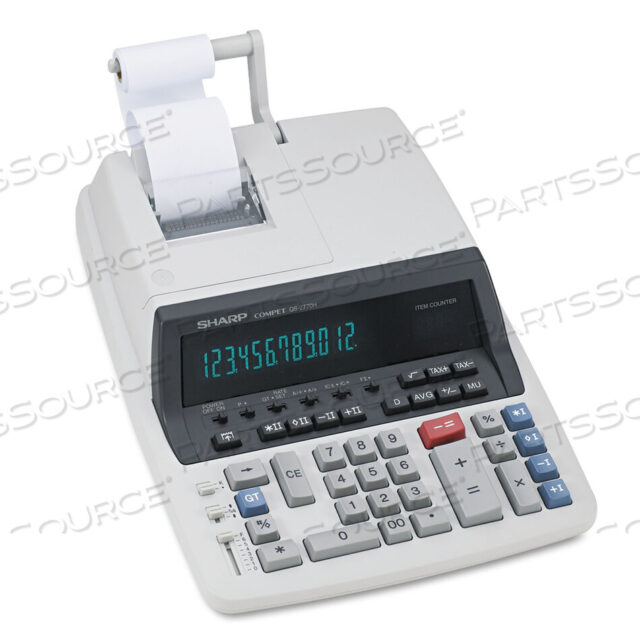 OEM#: QS2770HQS-2770H КАЛЬКУЛЯТОР С ДВУХЦВЕТНОЙ ЛЕНТОЙ, ЧЕРНО-КРАСНАЯ ПЕЧАТЬ, 4,8 СТРОК/СЕК от Sharp Electronics Corporation