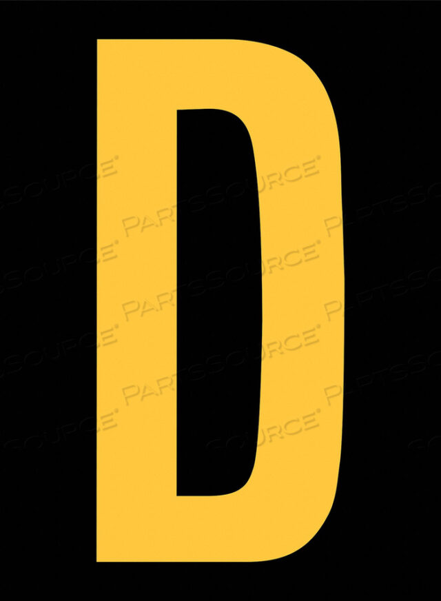OEM#: RUM200-D-YBСВЕТООТРАЖАЮЩАЯ БУКВА D 2-1/2IN H PK25 от Strance, Inc.
