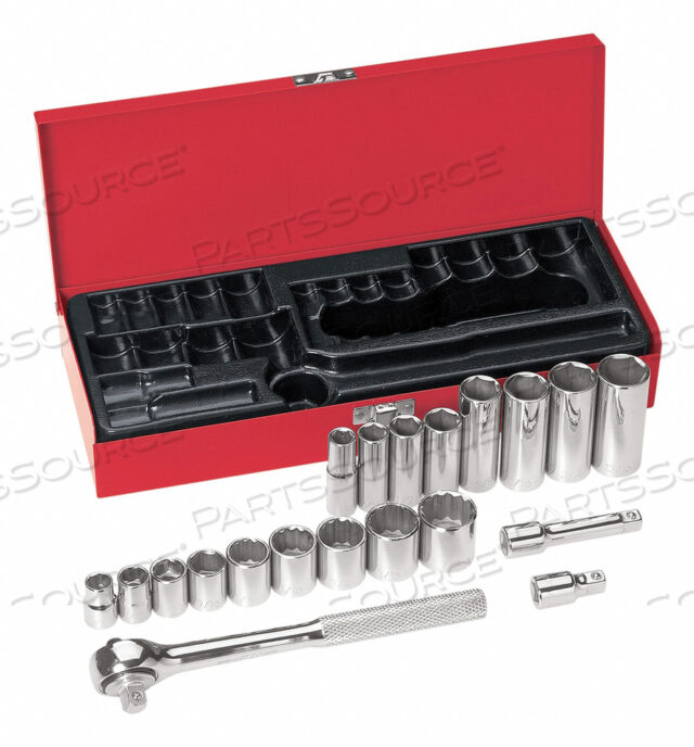 OEM#: 65508SOCKET SET, 3/8 DRIVE, 20-PC 3/8 IN SOCKET SET by Klein Tools