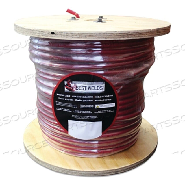 OEM#: 64006501003СВАРОЧНЫЙ КАБЕЛЬ, 1/0 AWG, 250 ФУТОВ НА КАТУШКЕ, КРАСНЫЙ от Best Welds