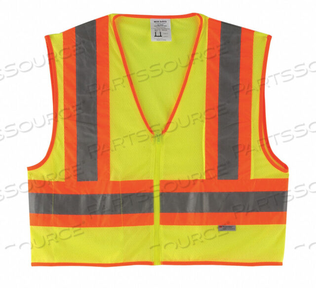 OEM#: WCCL2LLLUMINATOR CLASS II SAFETY VESTS, RIVER CITY, SIZE L by MCR Safety