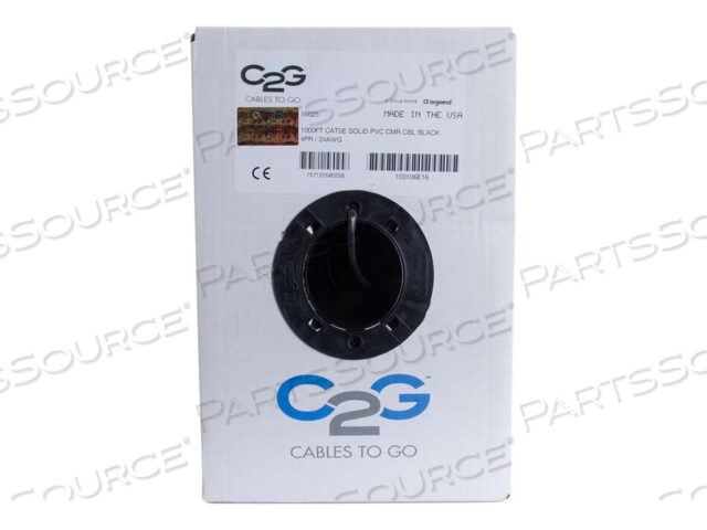 OEM#: 560251000FT CAT5E SOLID PVC CMR CBL BLACK от Legrand AV (C2G)