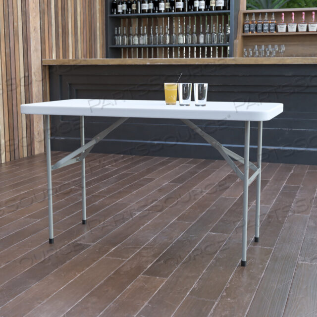 OEM#: DAD-YCZ-122-2-GGELON 4-ФУТНЫЙ СКЛАДНОЙ СТОЛ ИЗ БЕЛОГО ГРАНИТА ПЛАСТИКА от Flash Furniture