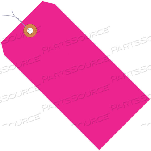 OEM#: G12083ESHIPPING TAGS, PRE-WIRED, 13 PT., 6 1/4 X 3 1/8, FLUORESCENT PINK, 1000/CASE by BOX Partners (Box Acquisitions, LLC)