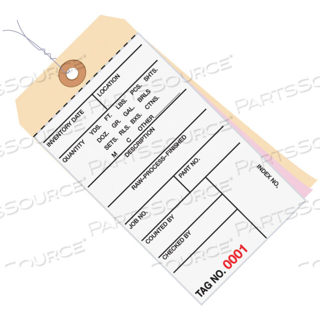 OEM#: G16203ИНВЕНТАРНЫЕ БИРКИ, 3 ЧАСТИ, БЕЗУГОЛЬНЫЕ #8, С ЭЛЕКТРОПРОВОДКОЙ, (9500-9999), 6 1/4 X 3 1/8, БЕЛЫЕ/МАНИЛОВЫЕ, 500 ШТ./КОРОБКА от BOX Partners (Box Acquisitions, LLC)