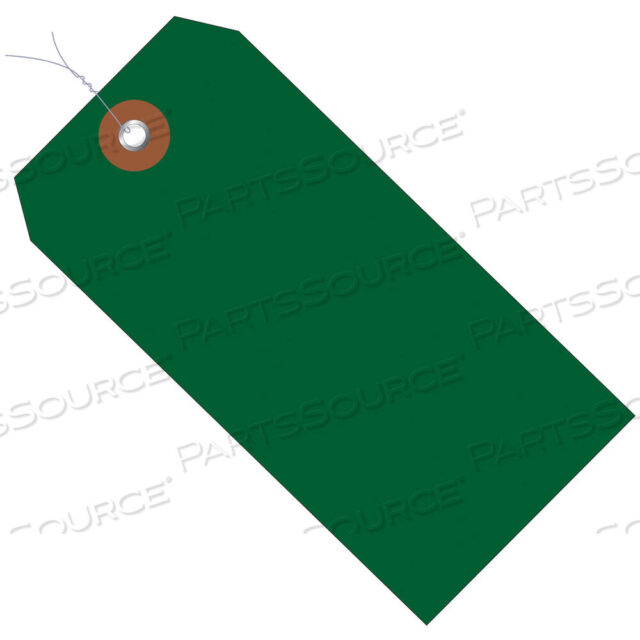OEM#: G26061WPLASTIC SHIPPING TAGS, PRE-WIRED, 6 1/4 X 3 1/8, GREEN, 100/CASE by BOX Partners (Box Acquisitions, LLC)