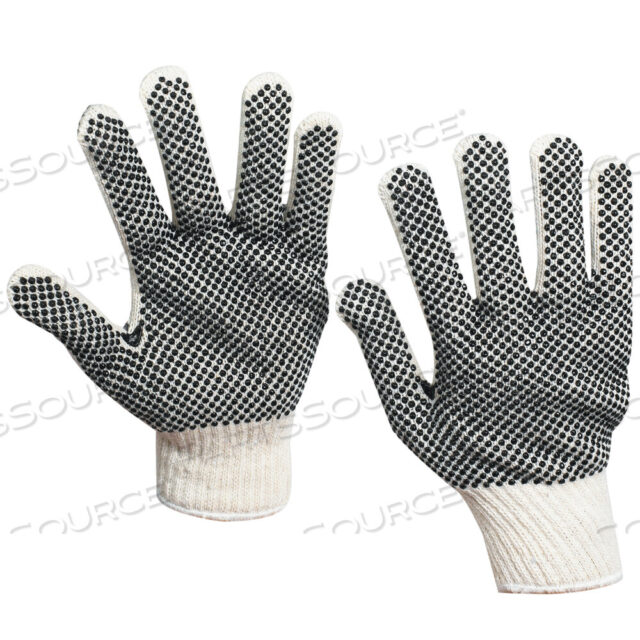 OEM#: GLV1011XLPVC ТРИКОТАЖНЫЕ ПЕРЧАТКИ С ТОЧЕЧНЫМ УЗОРОМ, XLARGE, БЕЛЫЕ/ЧЕРНЫЕ, 12 ПАР/КОРОБКА от BOX Partners (Box Acquisitions, LLC)