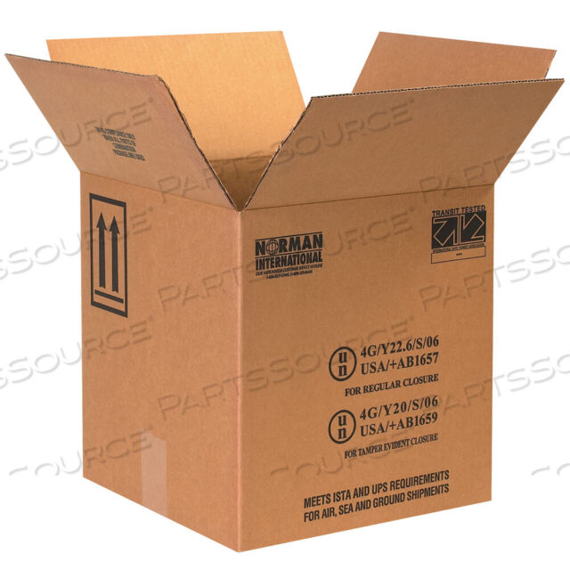 OEM#: HAZ1052ПЛАСТИКОВЫЕ КОРОБКИ HAZ MAT JUG, 4 - 1 ГАЛЛОН, 12 1/4 X 12 1/4 X 12 3/4, КРАФТ, 20/НАБОР от BOX Partners (Box Acquisitions, LLC)
