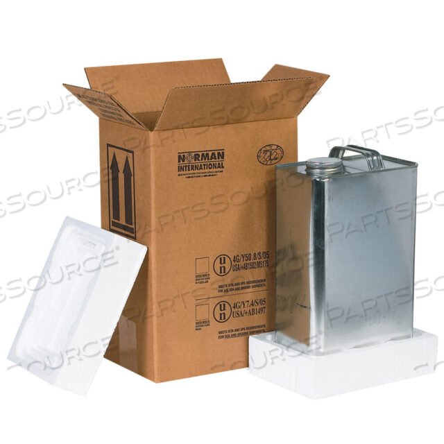 OEM#: КОМПЛЕКТ ДЛЯ ТРАНСПОРТИРОВКИ ТИПА HAZ1120F, 1 - 1 ГАЛЛОН, 8 3/16 X 5 11/16 X 12 3/8, КРАФТ, 1/КАЖДЫЙ от BOX Partners (Box Acquisitions, LLC)