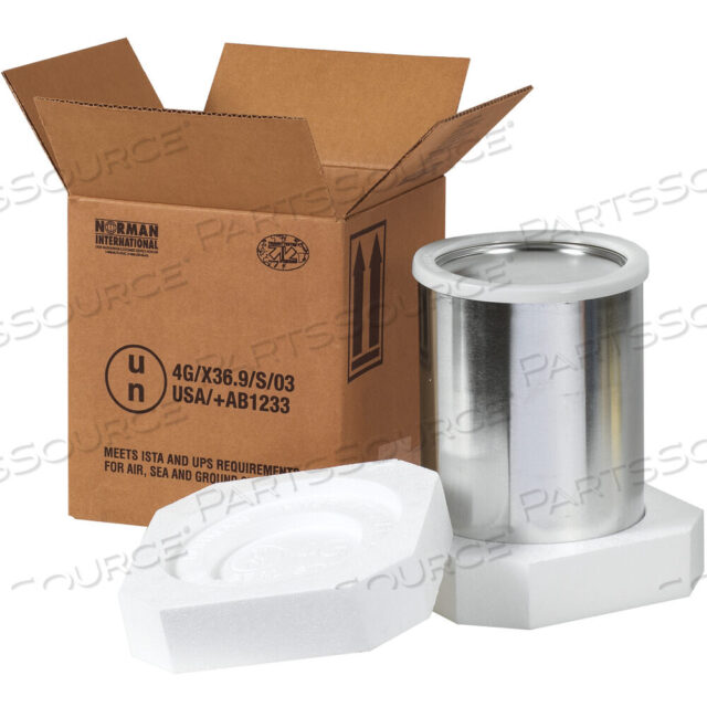 OEM#: HAZFS1GFOAM HAZ MAT SHIPPER KIT, 1 - 1 ГАЛЛОН, 8 1/2 X 8 1/2 X 9 5/16, КРАФТ, 1/КАЖДЫЙ от BOX Partners (Box Acquisitions, LLC)