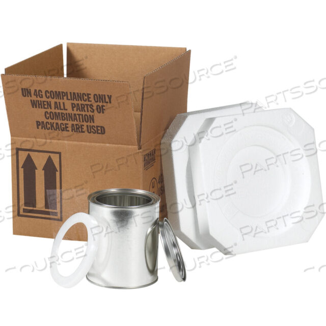 OEM#: HAZFS1QFOAM HAZ MAT SHIPPER KIT, 1 - 1 КВАРТА, 5 1/8 X 5 1/8 X 6 3/16, КРАФТ, 1/КАЖДЫЙ от BOX Partners (Box Acquisitions, LLC)