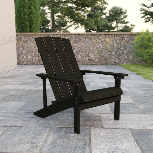 OEM#: JJ-C14501-SLT-GGCHARLESTOWN COMMERCIAL ALL-WEATHER POLY RESIN WOOD ADIRONDACK CHAIR IN SLATE GRAY by Flash Furniture