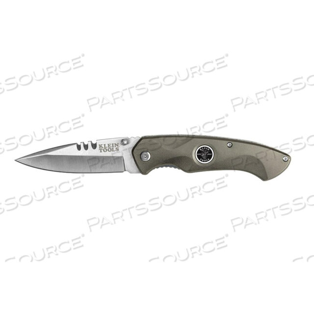 OEM#: 44201НОЖ, КАРМАННЫЙ ЭЛЕКТРИКА, ЛЕЗВИЕ ИЗ НЕРЖАВЕЮЩЕЙ СТАЛИ 3-3/8 ДЮЙМА, АЛЮМИНИЕВАЯ РУЧКА, ОБЩАЯ ДЛИНА 4,7 ДЮЙМА от Klein Tools