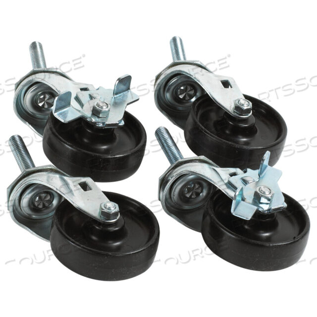 OEM#: KPCAST1CASTERS ДЛЯ ВЕРТИКАЛЬНОГО РЕЗАКА РУЛОННОЙ БУМАГИ, ЧЕРНЫЕ, 4/КАЖДЫЙ от BOX Partners (Box Acquisitions, LLC)