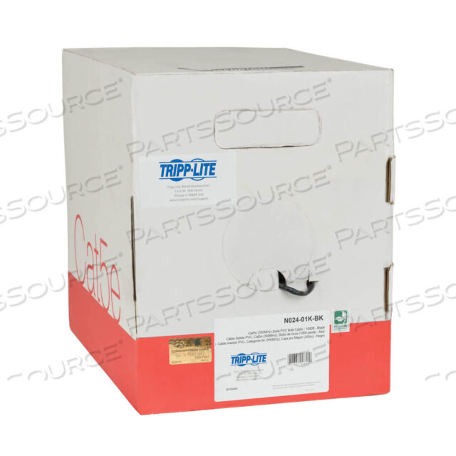 OEM#: N024-01K-BK1000FT CAT5 / CAT5E КАБЕЛЬ В ОБЪЕМЕ Сплошной CMP ПЛЕНУМ ПВХ ЧЕРНЫЙ 1000 от Tripp Lite
