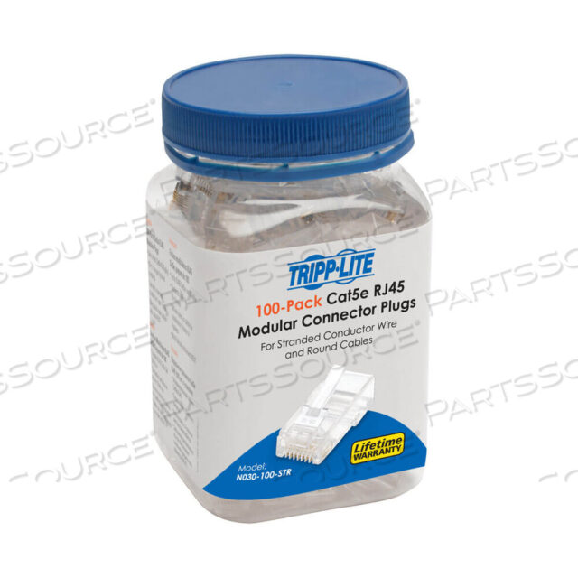 OEM#: N030-100-STRRJ45 МОДУЛЬНЫЙ СОЕДИНИТЕЛЬ ДЛЯ КРУГЛОГО МНОГОЖИЛЬНОГО НЕЭКРАНИРОВАННОГО ПРОВОДА 4-ПАРЫ CAT5E от Tripp Lite