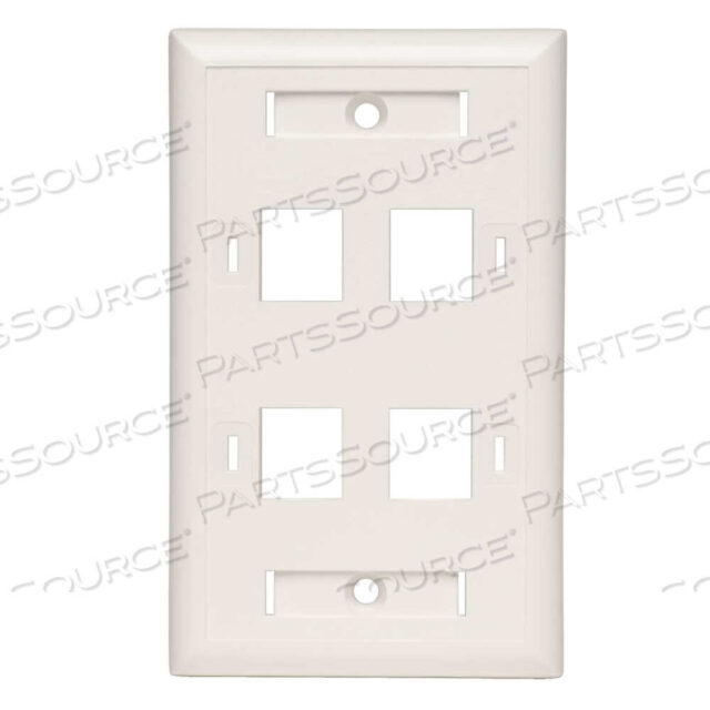 OEM#: N042-001-04-WH4-PORT QUAD OUTLET RJ45 UNIVERSAL KEYSTONE JACK FACE PLATE TAA от Tripp Lite
