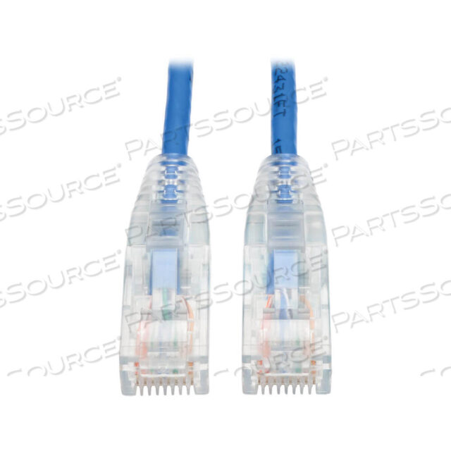 OEM#: N201-S05-BLETHERNET CABLE, CAT 6 GIGABIT SNAGLESS SLIM (UTP), RJ45 M/M, BLUE, 5 FT by Tripp Lite