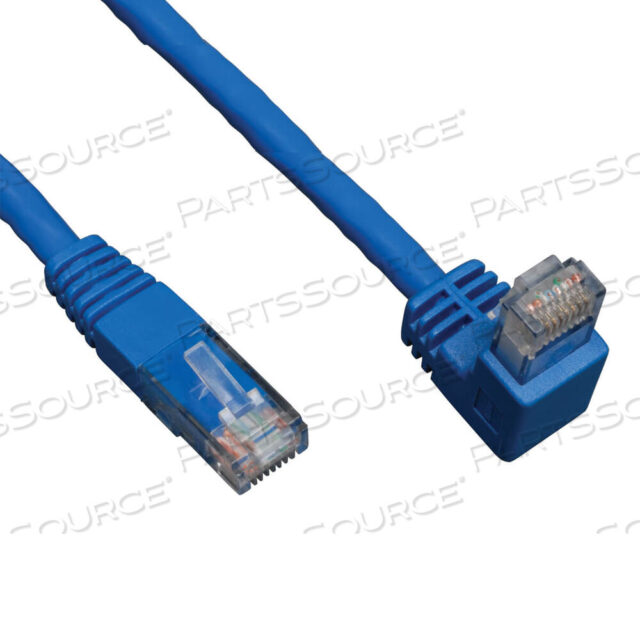 OEM#: N204-010-BL-DN10FT 24 AWG CAT6 УГЛОВОЙ НИЖНИЙ ФОРМОВАННЫЙ НЕЭКРАНИРОВАННЫЙ ETHERNET-ПАТЧ-КАБЕЛЬ - СИНИЙ от Tripp Lite