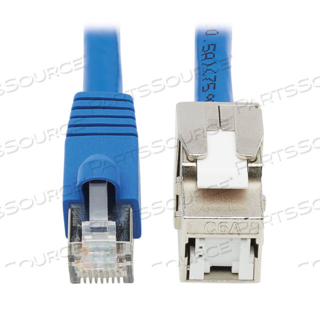 OEM#: N237A-F18N-WHSHKEYSTONE JACK CABLE ASSEMBLY, ДИАМЕТР 7,3 ММ, ПВХ, СИНИЙ, RJ-45 MALE, RJ-45 FEMALE, 14 ДО 140 ГРАДУСОВ F, 18 ДЮЙМОВ от Tripp Lite