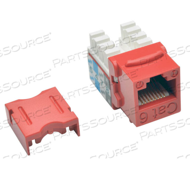 OEM#: N238-001-RDCAT6 CAT5E 110 STYLE PUNCH DOWN KEYSTONE JACK RJ45 RED TAA GSA от Tripp Lite