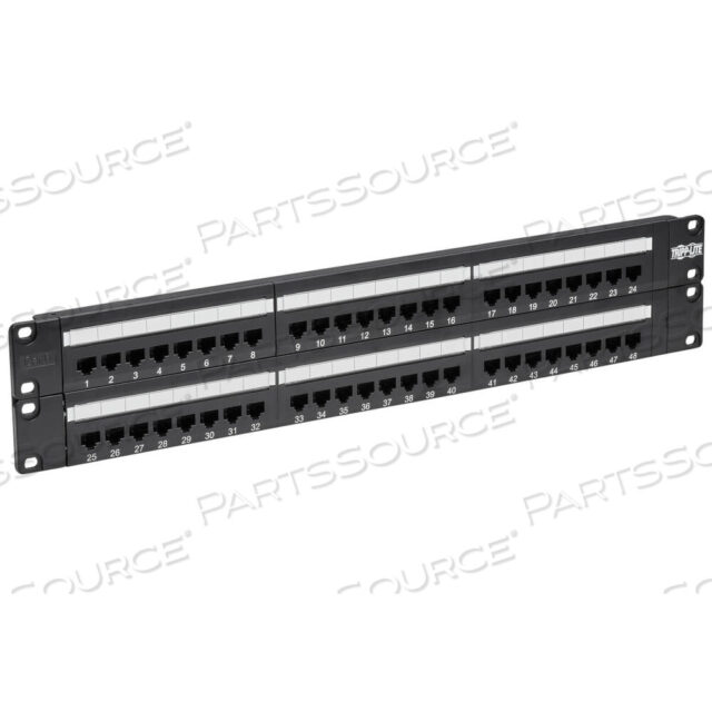 OEM#: N252-04848-PORT CAT6 PATCH PANEL RACKMOUNT 110 RJ45 ETHERNET 2U 568B TAA от Tripp Lite