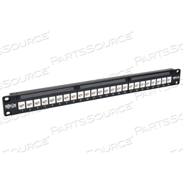 OEM#: N254-024-6A24 ПОРТОВАЯ СТОЙКА CAT6A ПРОХОДНАЯ ПАТЧ-ПАНЕЛЬ RJ45 ETHERNET 1U от Tripp Lite