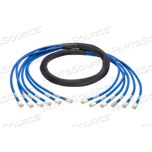 OEM#: N261-015-6MM-BLAUG CAT6/6A ПРЕДВАРИТЕЛЬНО РАЗЪЕМНЫЙ МЕДНЫЙ МАГИСТРАЛЬНЫЙ ПУЧОК 6XRJ45 M/M 15 от Tripp Lite