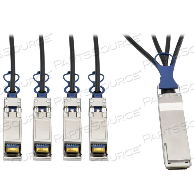 OEM#: N281-03M-BK3M 40GBE QSFP+ - 10GBE SFP+ ПАССИВНЫЙ МЕДНЫЙ КАБЕЛЬ ДЛЯ РАЗВОДКИ CISCO от Tripp Lite